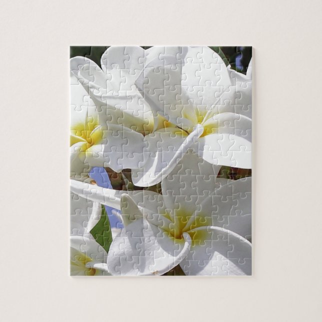 Puzzle Flores tropicales de plumeria (Vertical)