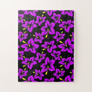 Puzzle Flores tropicales hawianas hibiscus