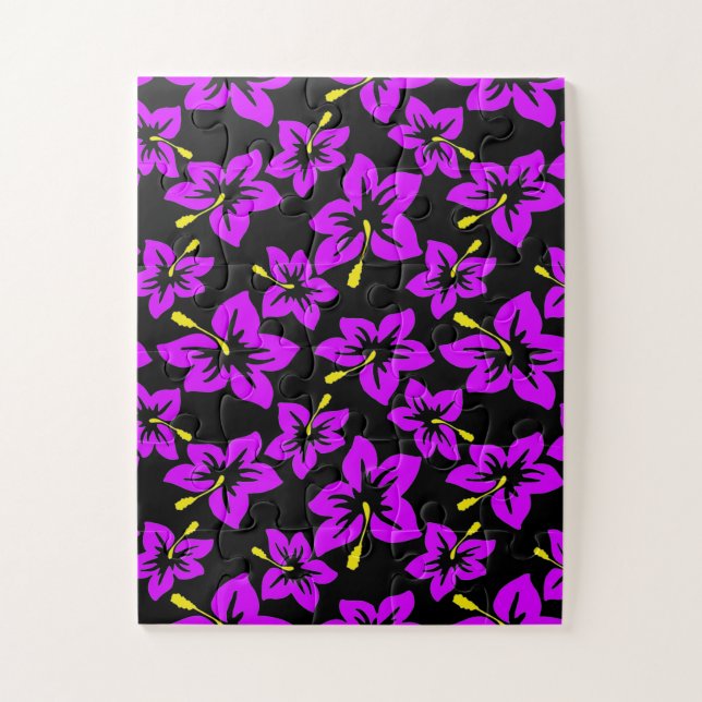 Puzzle Flores tropicales hawianas hibiscus (Vertical)