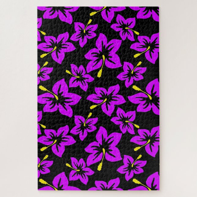 Puzzle Flores tropicales hawianas hibiscus (Vertical)