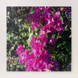 Puzzle Flores tropicales magenta brillantes