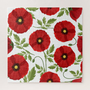 Puzzle Flores veraniegas alegres con adormidera