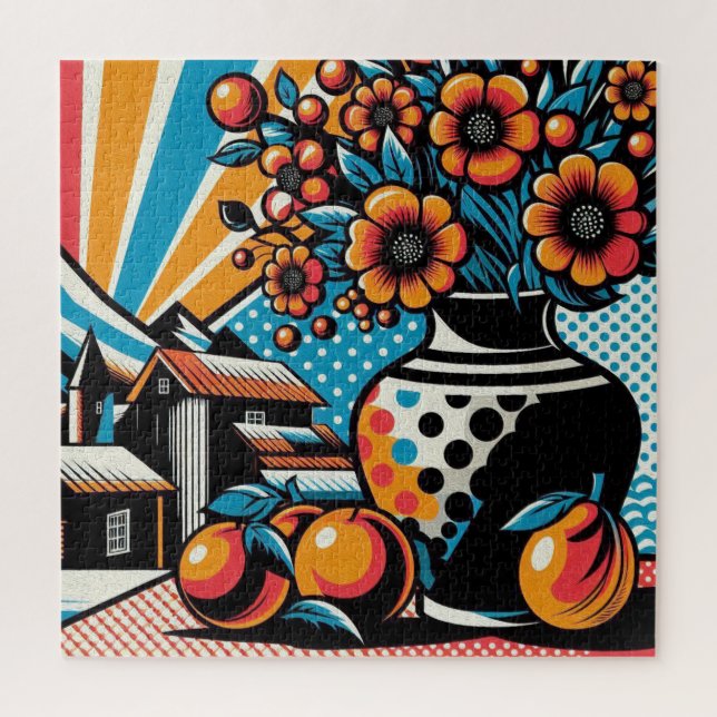 Puzzle Flores Vibrantes (Vertical)