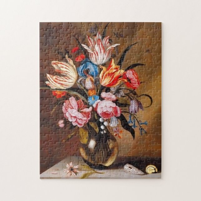 Puzzle Flores vintage en una bolsa (Vertical)