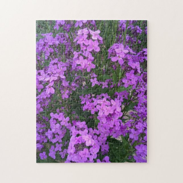 Puzzle Flores violetas (Vertical)
