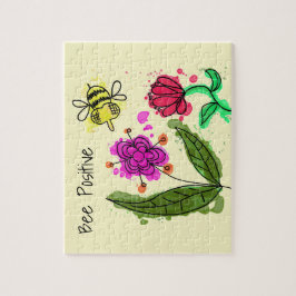 Puzzle Flores Y Abejas Positivas