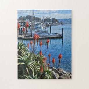Puzzle Flores y Barcos en la Costa