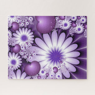 Puzzle Flores y corazones abstractos de amor Fractal