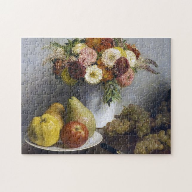 Puzzle Flores y fruta, Henri Fantin-Latour (Horizontal)