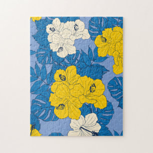 Puzzle Flores y hojas de Hibiscus