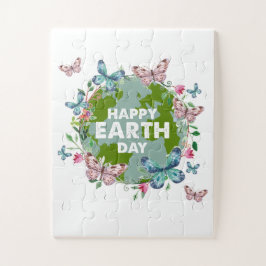 PUZZLE FLORES Y MARIPOSAS FELICES DÍA DE LA TIERRA 2024