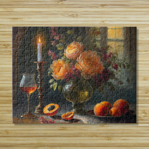 Puzzle Flores y melocotones