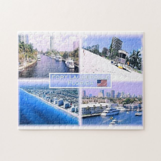 Puzzle Florida - Estados Unidos - Mosaico - (Horizontal)