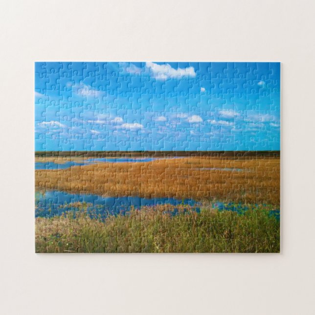 Puzzle Florida Everglades Sawgrass, Cielo y Reflejos (Horizontal)