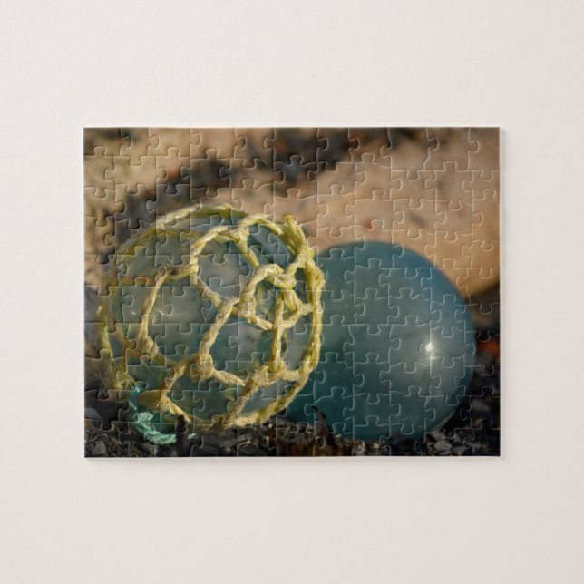 Puzzle Flotador de pesca de vidrio japonés (Horizontal)