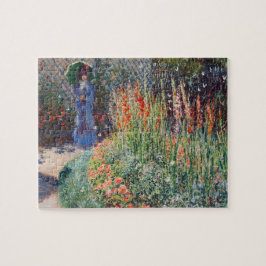 Puzzle Flower Bed de Claude Monet (1876) famoso p