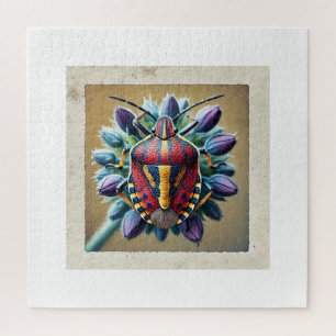 Puzzle Flower Bug 300724IREF221 - Watercolor
