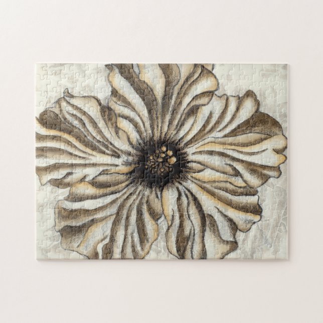 Puzzle Flowerhead Fresco en Tan fondo (Horizontal)