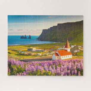 Puzzle Flowers   Lupines in Bloom Southern Iceland