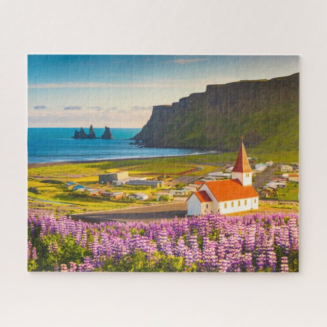 Puzzle Flowers | Lupines in Bloom Southern Iceland (Horizontal)