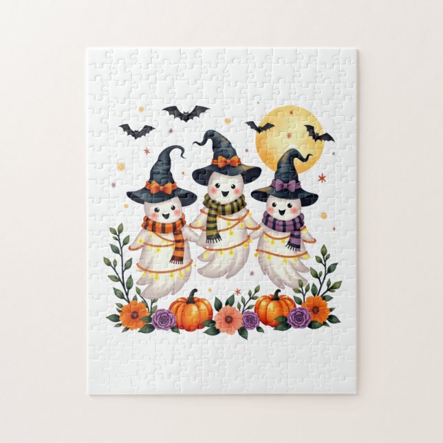 Puzzle Flowkins Bats Bats Halloween Kids (Vertical)