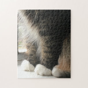 Puzzle Fluffy Cat Paws