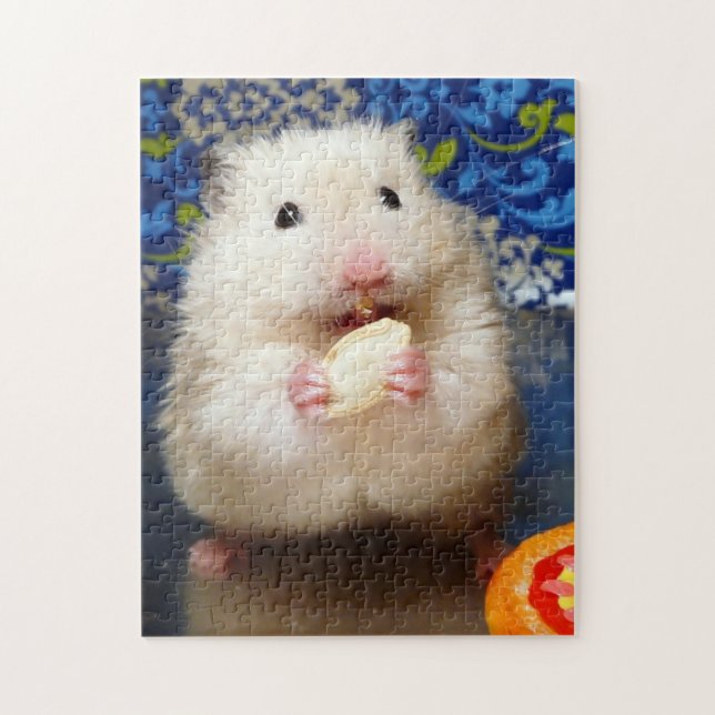 Puzzle Fluffy Syrian Hamster Kokolinka (Vertical)