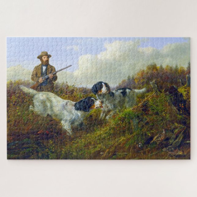 Puzzle Flushing Grouse Long Lake Game Bird Huning (Horizontal)