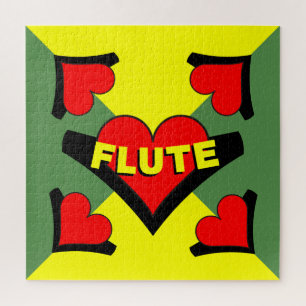 Puzzle Flute sobre el corazón