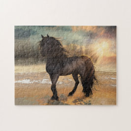 Puzzle Foggy Friesian Morning