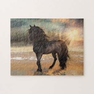 Puzzle Foggy Friesian Morning