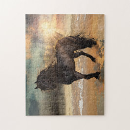 Puzzle Foggy Friesian Morning