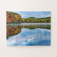 Foliage de otoño Thornton Lake U P Michigan Photo