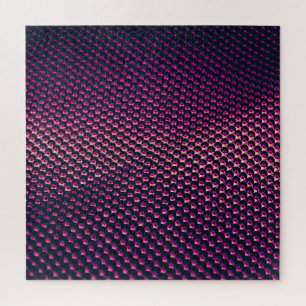Puzzle Fondo abstracto futurista metálico rosa.