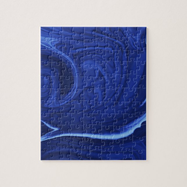 Puzzle Fondo azul cobalto texturizado a mano (Vertical)