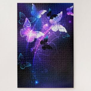 Puzzle Fondo con mariposas nocturnas