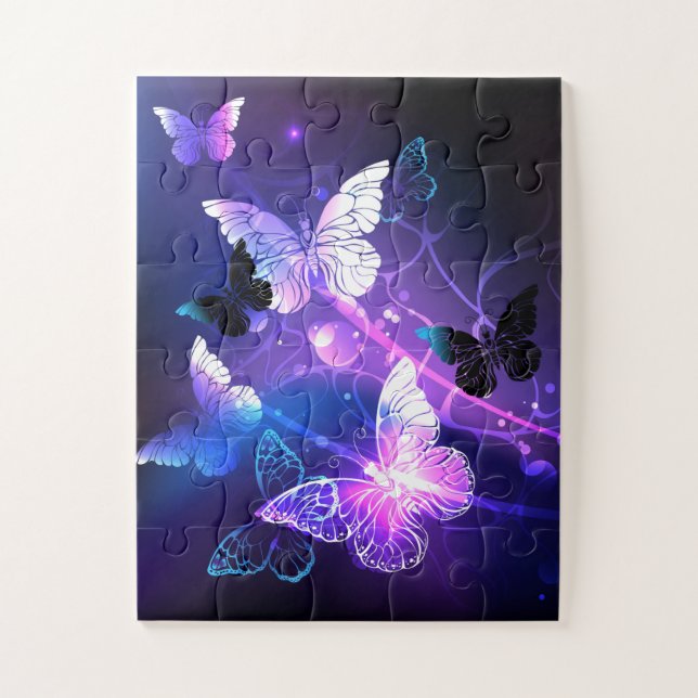 Puzzle Fondo con mariposas nocturnas (Vertical)