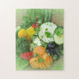 Puzzle Fondo de alimentación saludable 