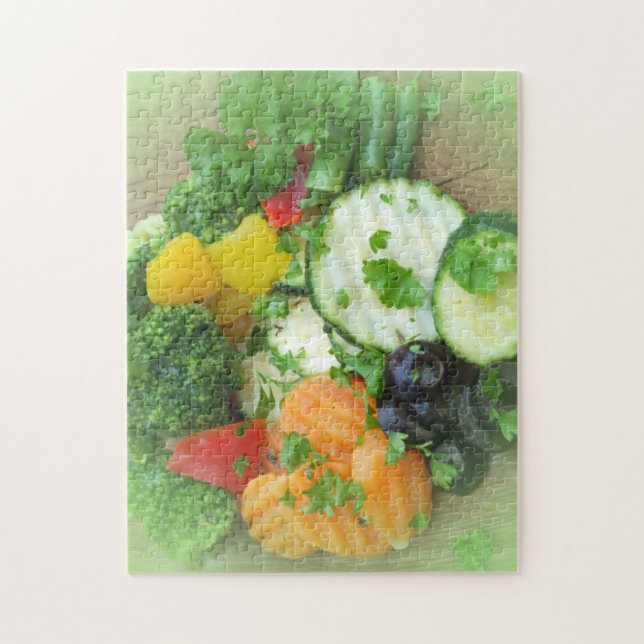Puzzle Fondo de alimentación saludable  (Vertical)