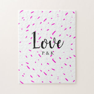 Puzzle Fondo de amor abstracto rosa minimalista simple no