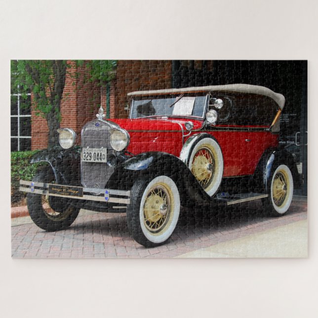 Puzzle Fondo de coche antiguo (Horizontal)