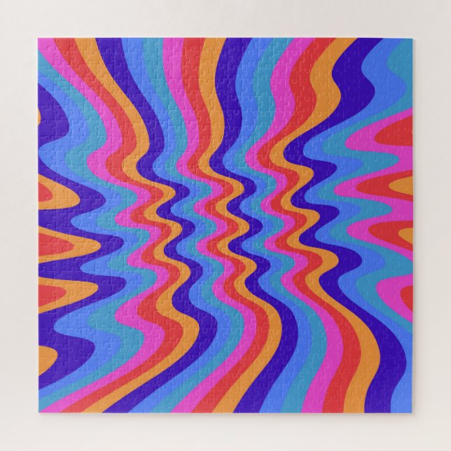 Puzzle Fondo de escritorio Hippie Trippy Retro de los año (Vertical)