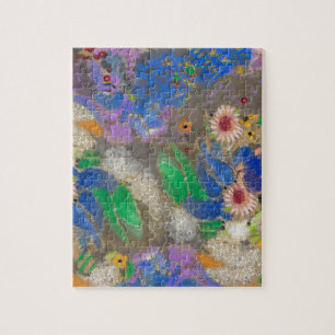 Puzzle Fondo de flores abstracto de Odilon Redon.
