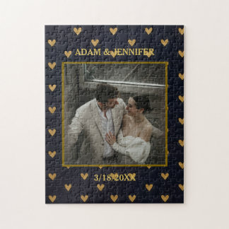 Puzzle Fondo de los corazones fotográficos personalizados