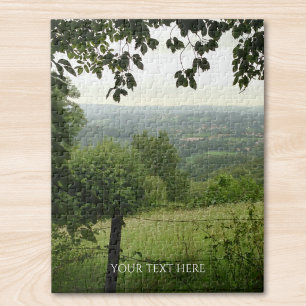 Puzzle Fondo de paisaje personalizado con foto y texto