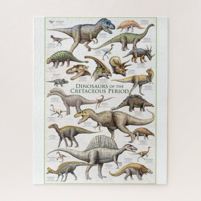 Puzzle Fondo del gráfico Dinosaurio (Vertical)