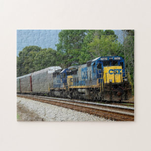 Puzzle Fondo del tren CSX Diesel