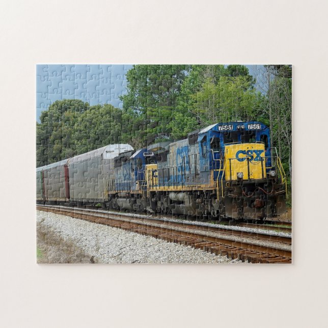 Puzzle Fondo del tren CSX Diesel (Horizontal)