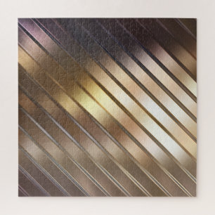 Puzzle Fondo diagonal de oro abstracto y elegante.
