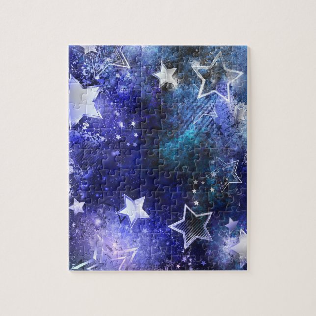 Puzzle Fondo espacial con estrellas (Vertical)